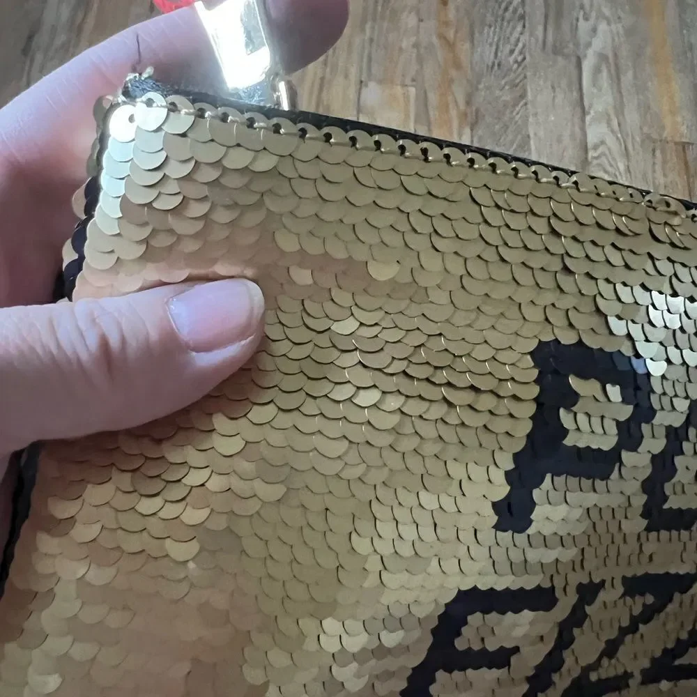 Sequined Reversible Clutch